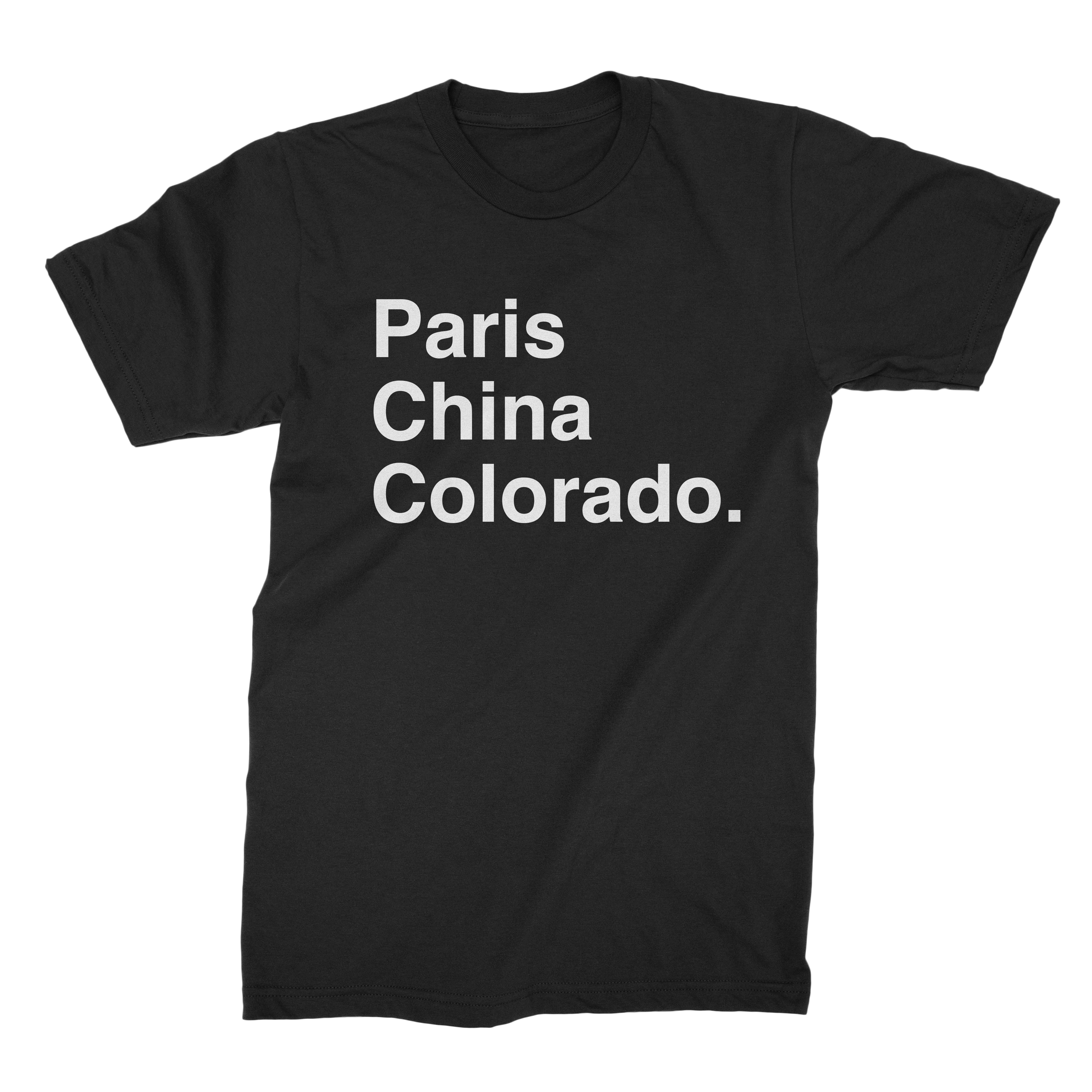 Paris, China, Colorado Tee