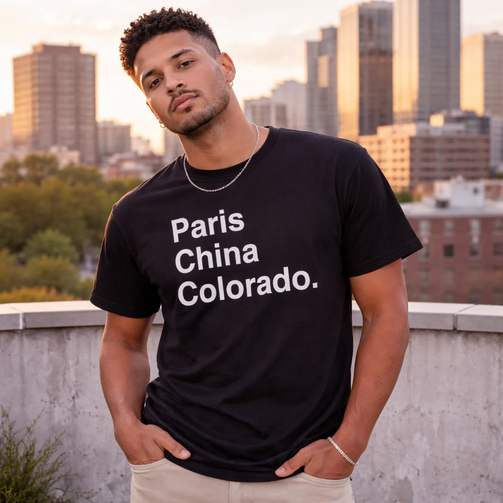 Paris, China, Colorado Tee - Image 3